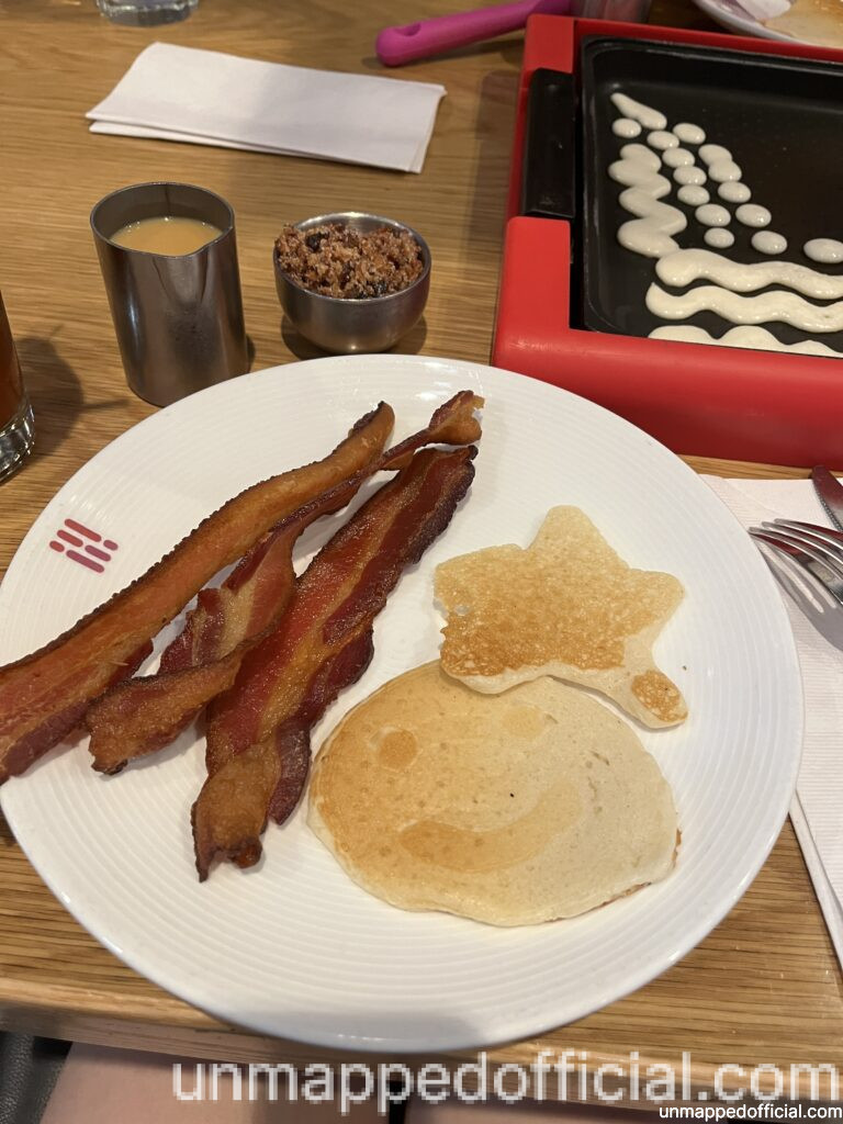 pancakes breakfast from Flap Your Jacks restaurant in San Diego