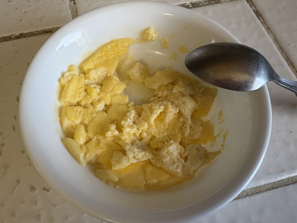 failed easy microwave steamed egg