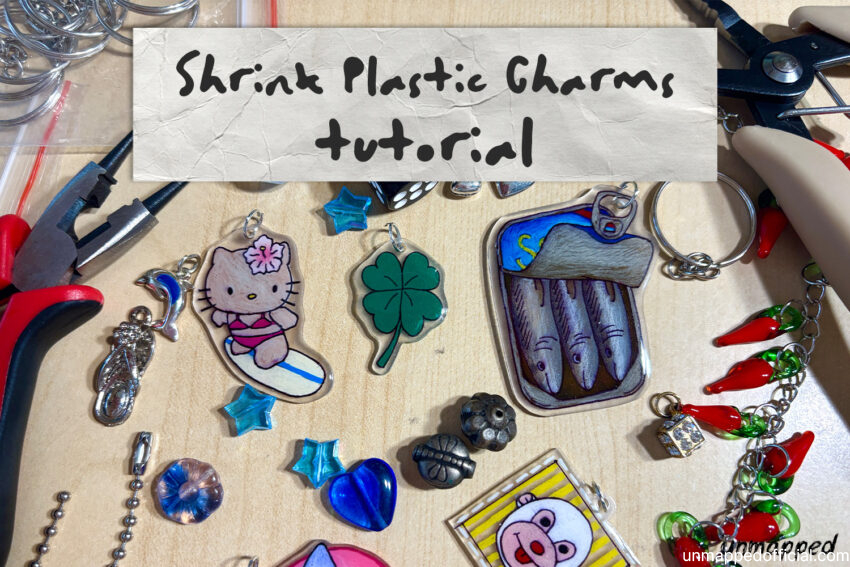 diy shrink plastic charm tutorial feature image