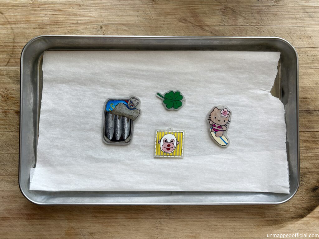 shrink plastic after being baked and shrank