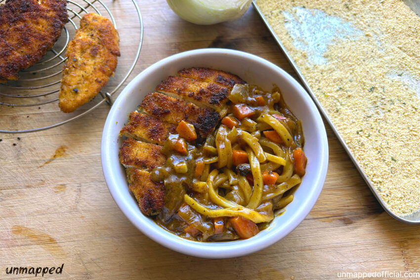 chicken katsu curry udon easy recipe