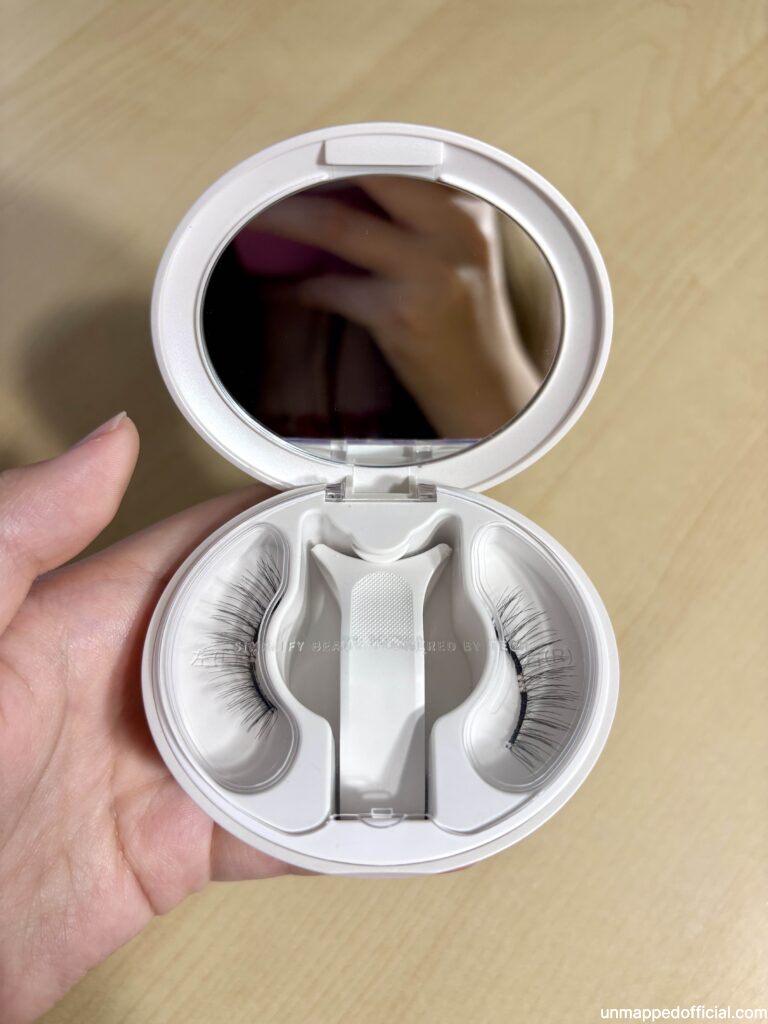 wosado magnetic lashes compact opened