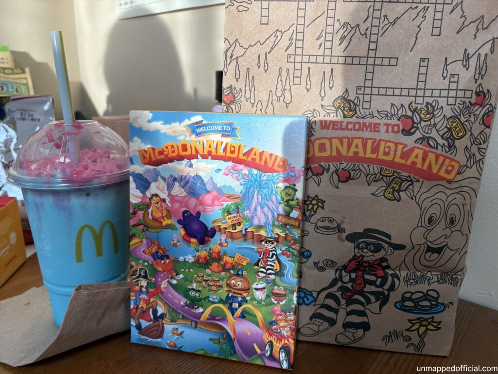 mcdonaldland adult happy meal with the Mt. mcdonaldland shake