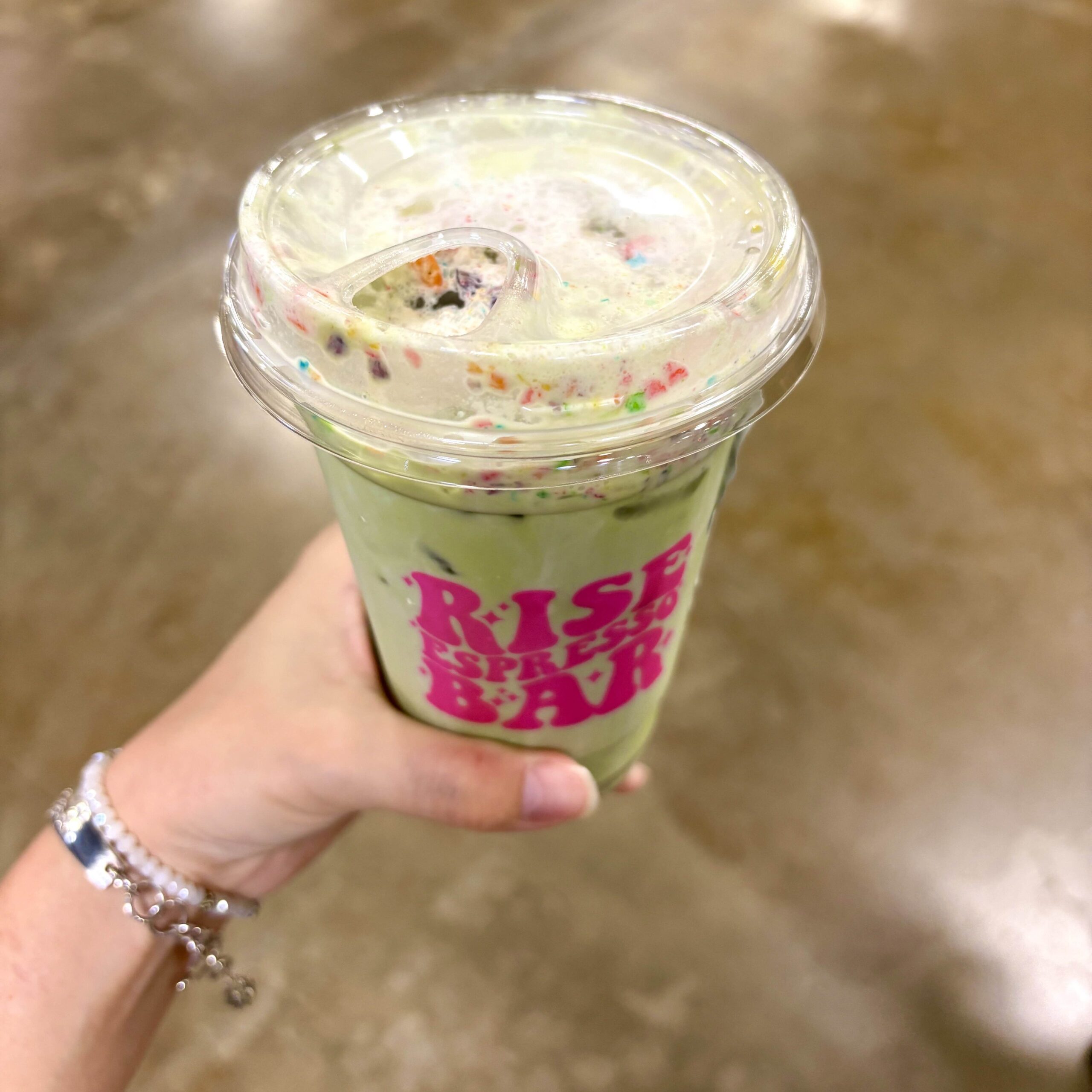 rise espresso bar matcha drink