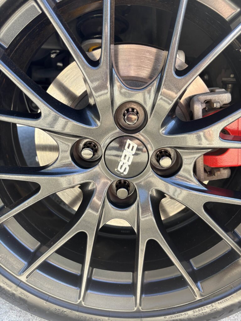 clean bbs wheels with new lug nuts