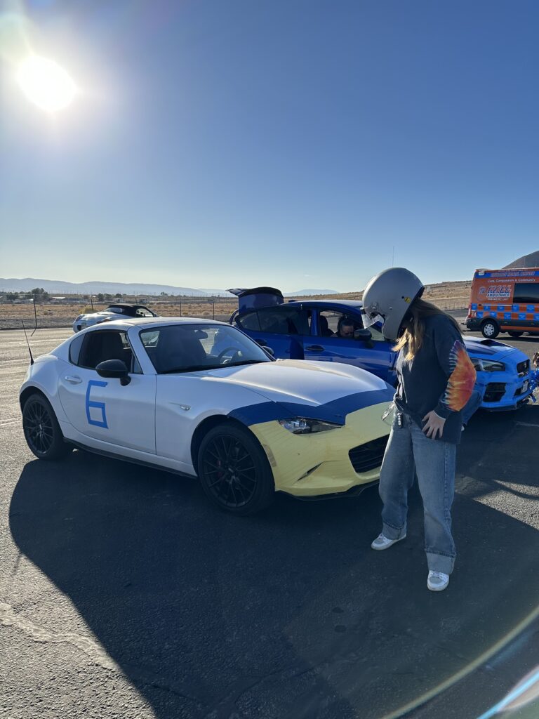 me and my car at the track day