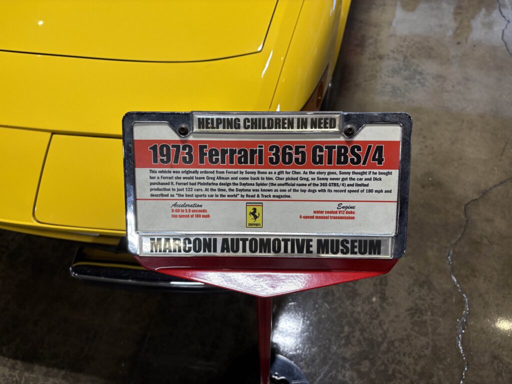 Cher's ferrari description